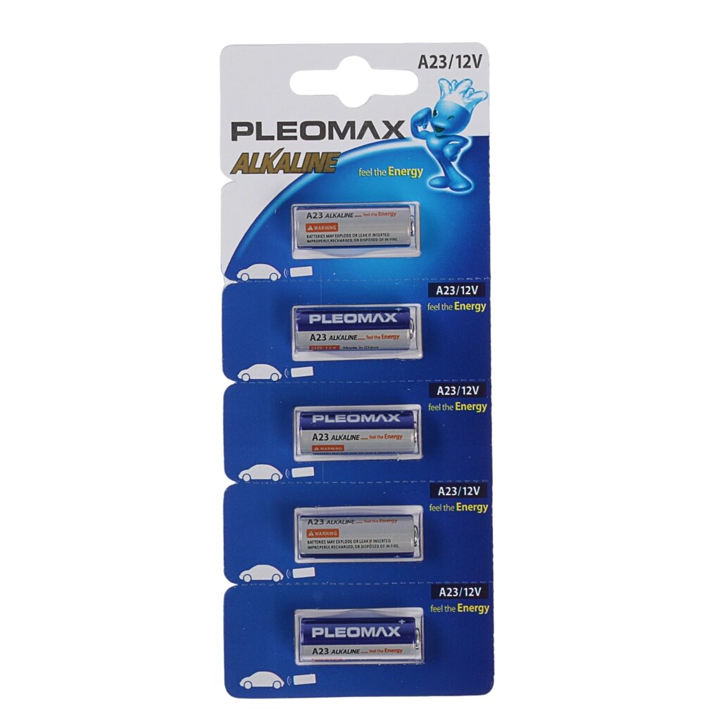 Алкалиновая батарейка Pleomax A23-5BL, 12 V,  5 штук от компании «Офистон маркет» - фото 1