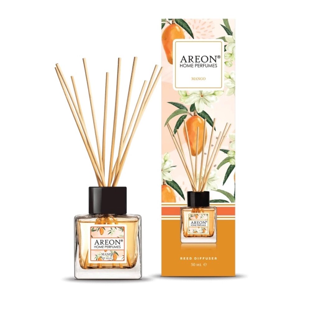 Аромадиффузор Areon Home perfume Botanic sticks манго, 50 мл от компании «Офистон маркет» - фото 1