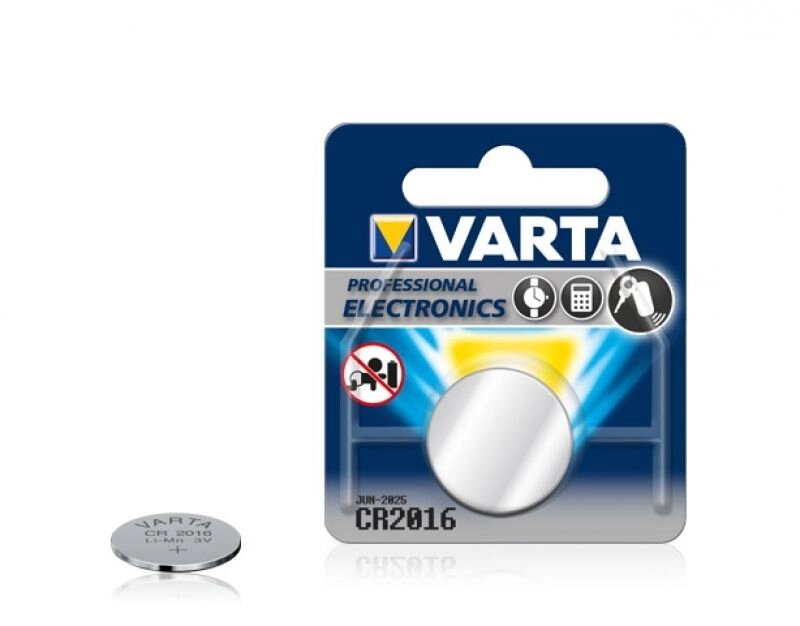 Батарейка литиевая дисковая Varta "Lithium CR2016", 1 шт. от компании «Офистон маркет» - фото 1