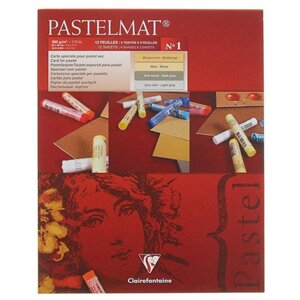 Блок-склейка для пастели "PastelMat"1, 24x30 см, 360 г/м2, 12 листов, 4 цвета
