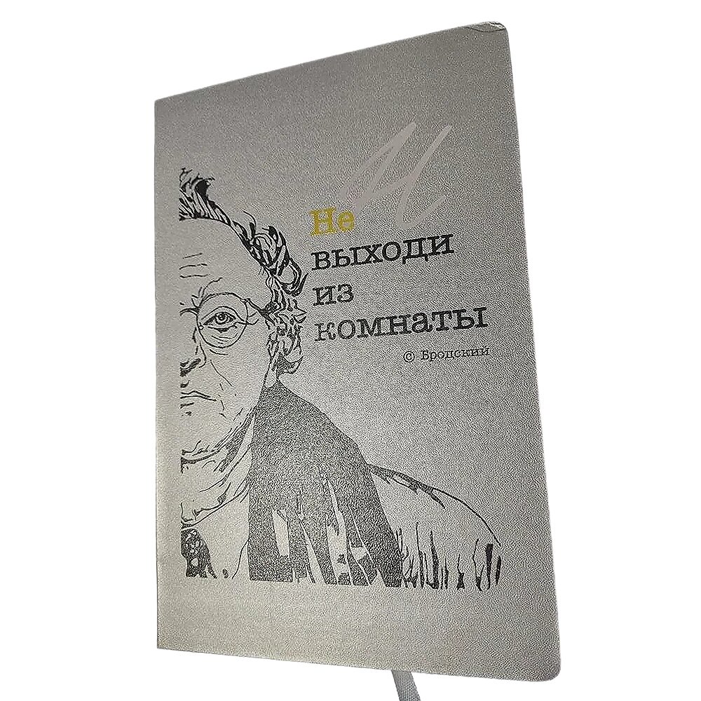 Блокнот "Attendant. Не выходи из комнаты", A5, 80 листов, линованный, серый, -50% от компании «Офистон маркет» - фото 1