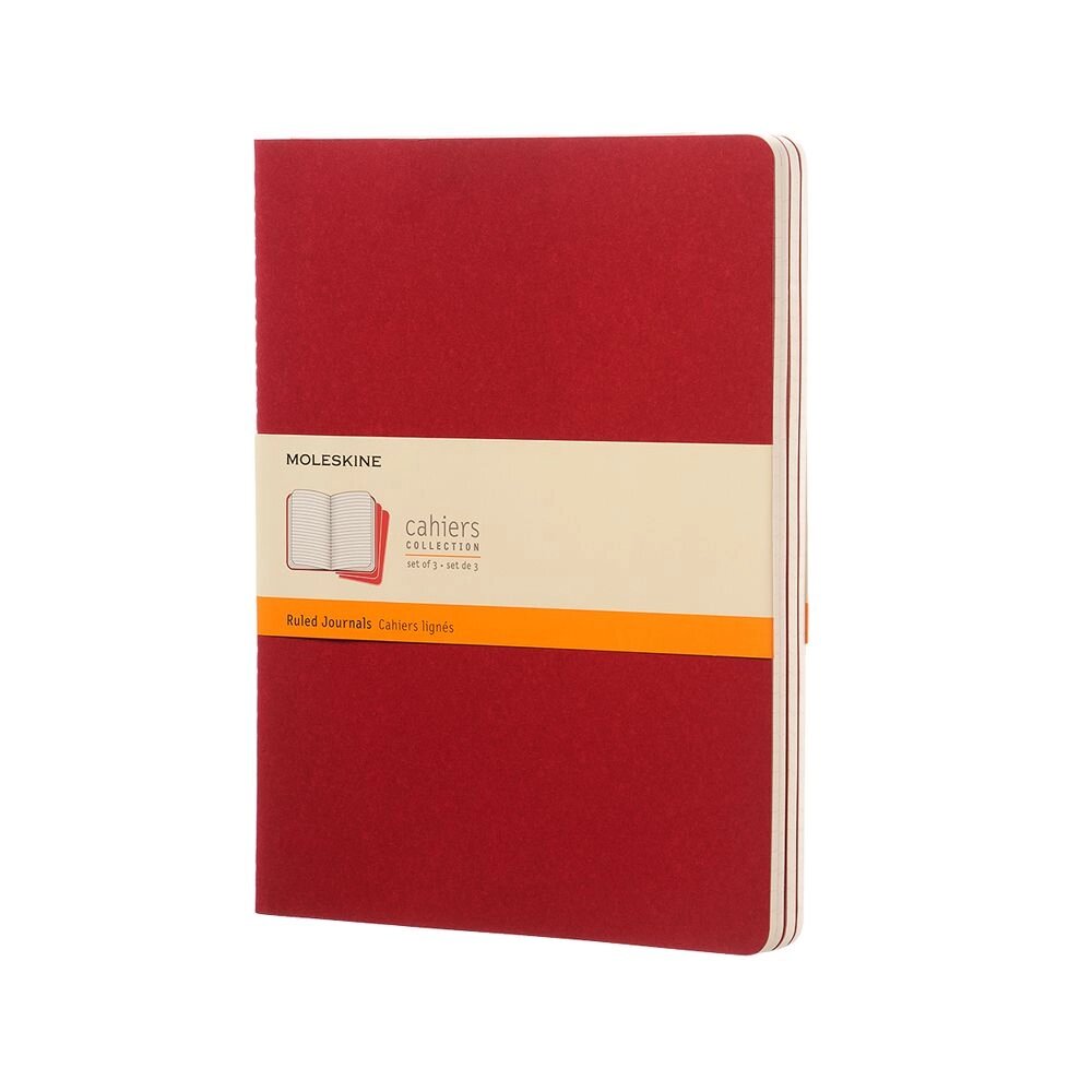 Блокнот "Cahier Journal Xlarge", А4, 190x250 мм, 60 л, 3 шт, клюквенный от компании «Офистон маркет» - фото 1