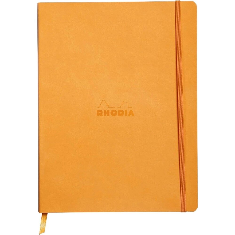 Блокнот Clairefontaine Rhodia "Rhodiarama", A5+, 80 листов, линейка, оранжевый от компании «Офистон маркет» - фото 1