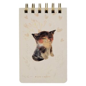 Блокнот "Cute Journal. Милый Котик", A6, 100 листов, линейка, бежевый