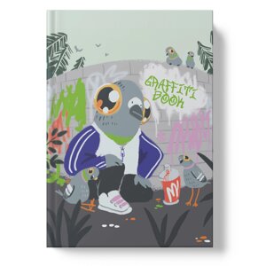 Блокнот "Graffiti book. На стиле", А5, 64 листа, в клетку, разноцветный