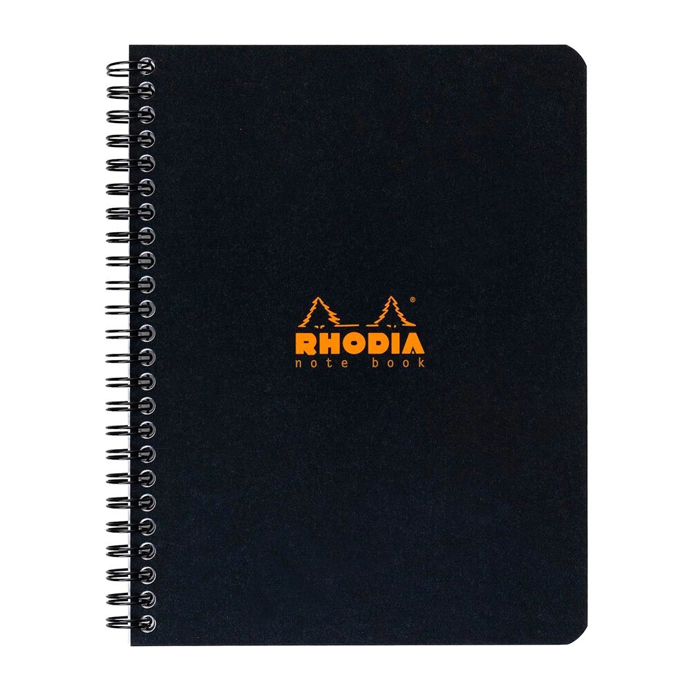 Блокнот "Rhodia", А4+, 160 страниц, в линейку, черный от компании «Офистон маркет» - фото 1