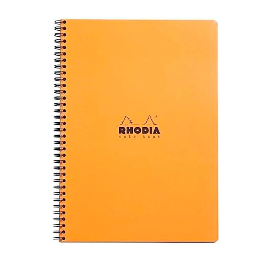 Блокнот "Rhodia", А4+, 160 страниц, в линейку, оранжевый от компании «Офистон маркет» - фото 1