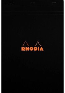 Блокнот "Rhodia", A4, 80 листов, клетка, черный