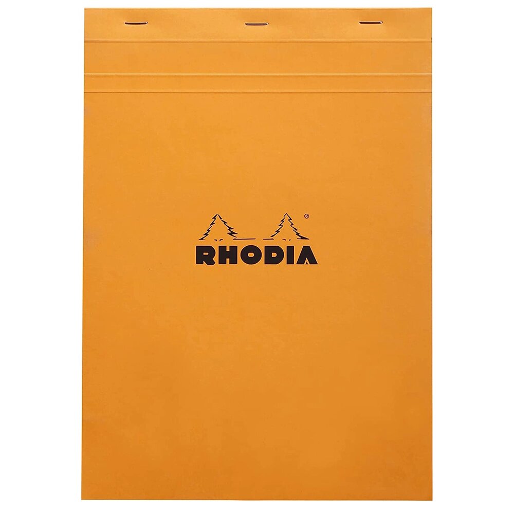 Блокнот "Rhodia", А4, 80 листов, клетка, оранжевый от компании «Офистон маркет» - фото 1