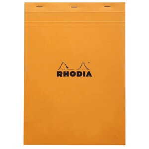 Блокнот "Rhodia", А4, 80 листов, клетка, оранжевый