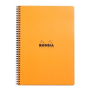 Блокнот "Rhodia", А4+80 листов, клетка, оранжевый
