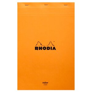 Блокнот "Rhodia", А4+80 листов, линейка, оранжевый