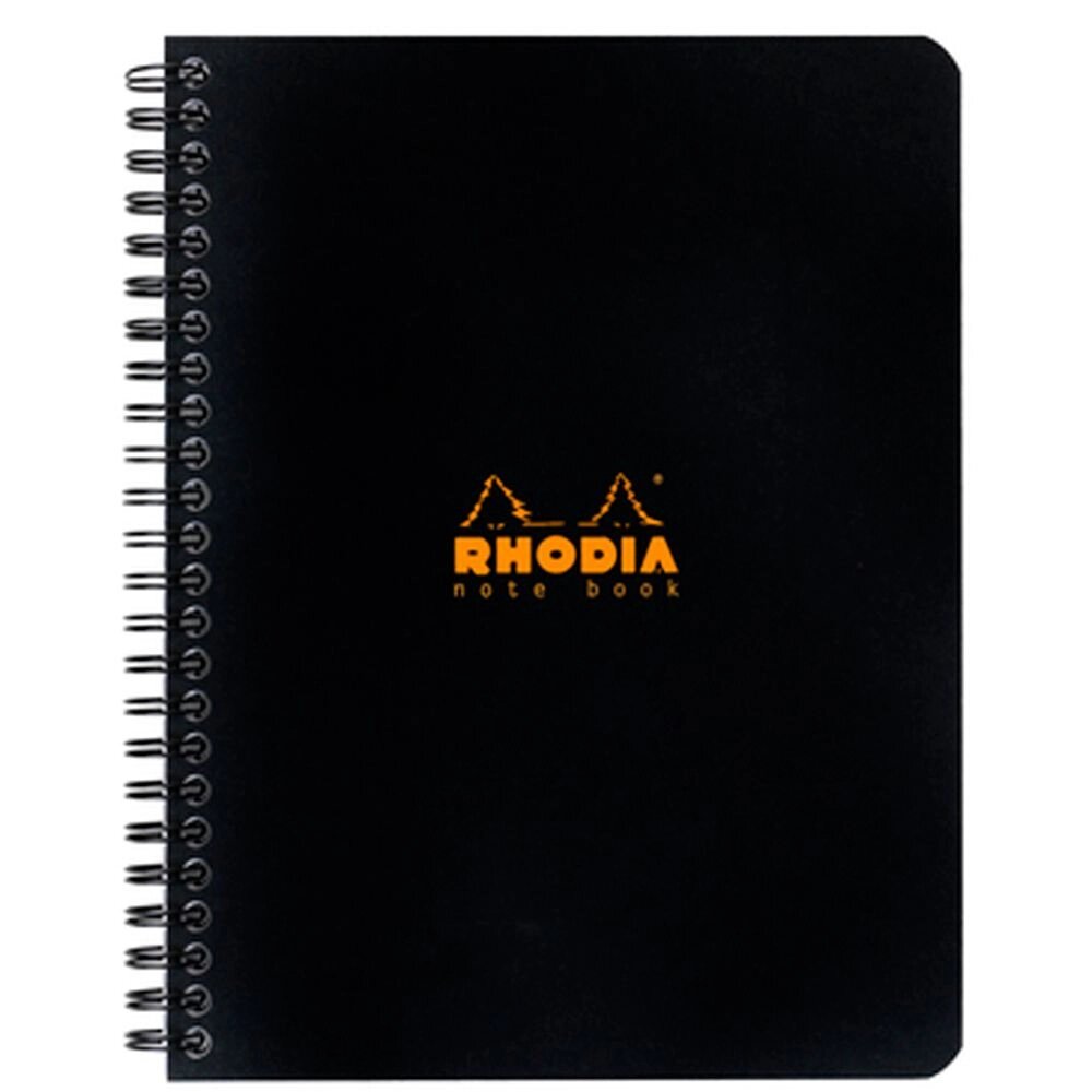 Блокнот "Rhodia", А5+, 80 листов, клетка, черный от компании «Офистон маркет» - фото 1