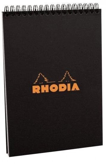 Блокнот "Rhodia", A5, 80 листов, клетка, черный от компании «Офистон маркет» - фото 1