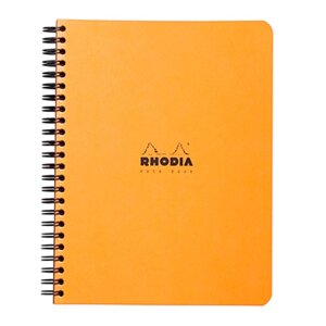 Блокнот "Rhodia", А5+80 листов, клетка, оранжевый