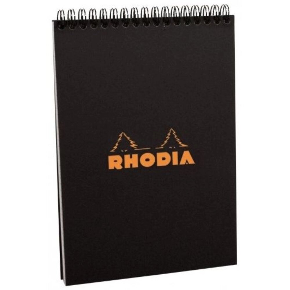 Блокнот "Rhodia", A6, 80 листов, клетка, черный от компании «Офистон маркет» - фото 1