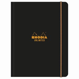 Блокнот "Rhodia Unlimited", А5+60 листов, клетка, черный