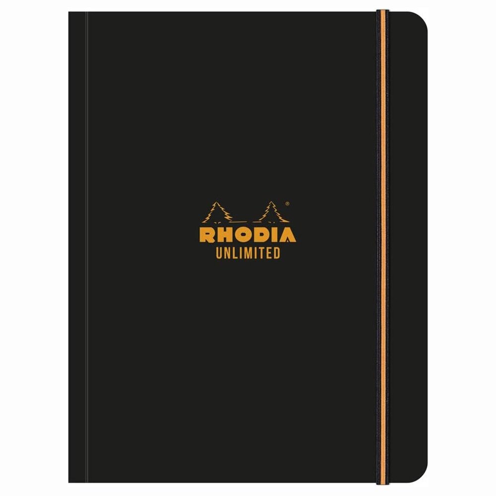 Блокнот "Rhodia Unlimited", А5+, 60 листов, клетка, черный от компании «Офистон маркет» - фото 1