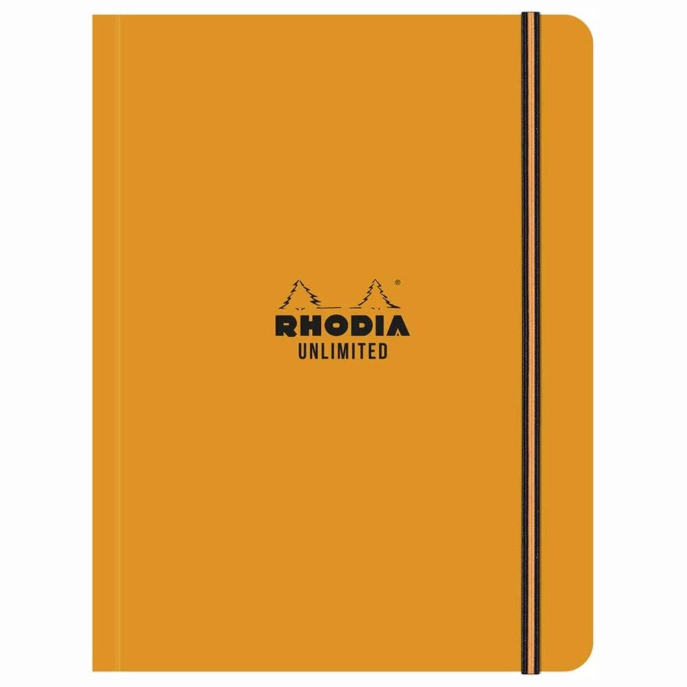 Блокнот "Rhodia Unlimited", А5+, 60 листов, клетка, оранжевый от компании «Офистон маркет» - фото 1