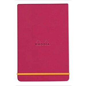 Блокнот "Rhodiarama Webnotepad" на резинке, A5, 96 листов, линейка, малиновый