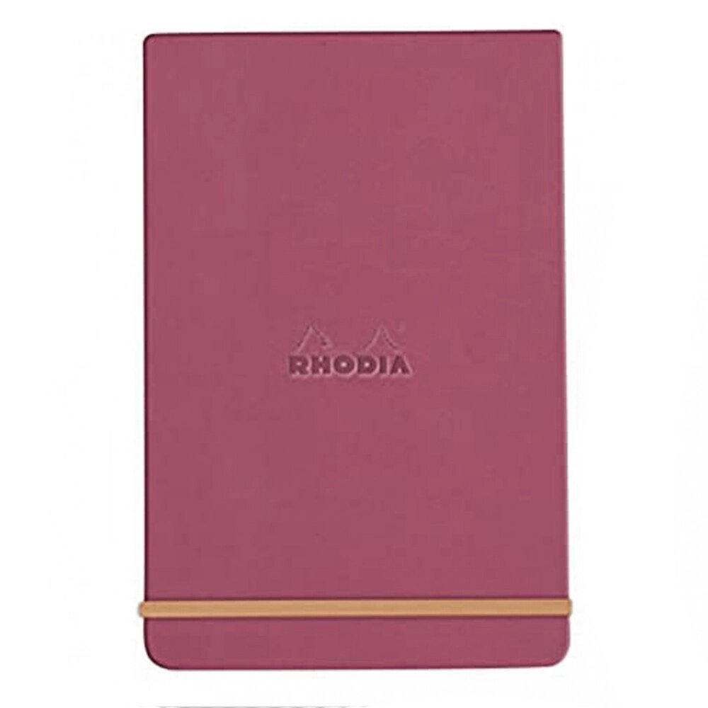 Блокнот "Rhodiarama Webnotepad" на резинке, A5, 96 листов, линейка, розовое дерево от компании «Офистон маркет» - фото 1