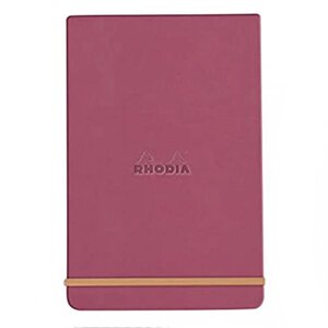 Блокнот "Rhodiarama Webnotepad" на резинке, A5, 96 листов, линейка, розовое дерево
