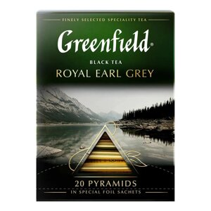 Чай черный Greenfield "Royal Earl Grey", в пирамидках, 20 шт