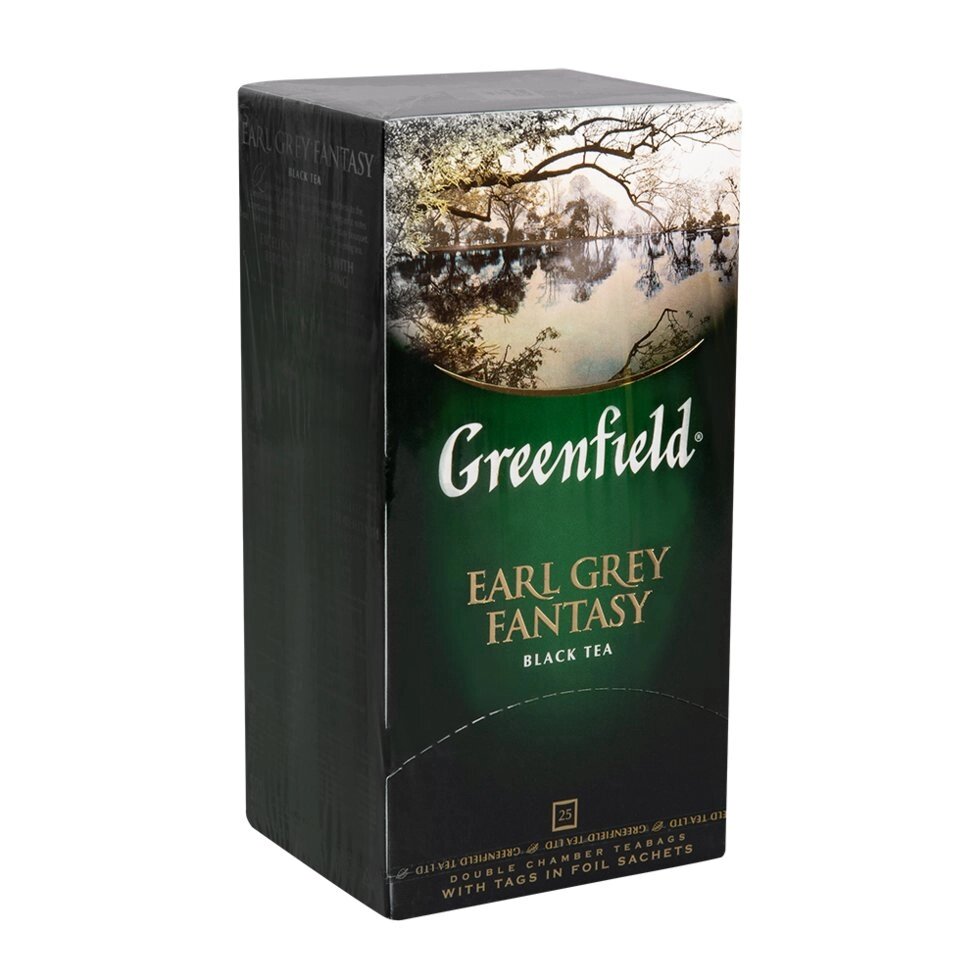 Чай "Greenfield" Earl Grey Fantasy, 25 пакетиков x2 г, черный от компании «Офистон маркет» - фото 1