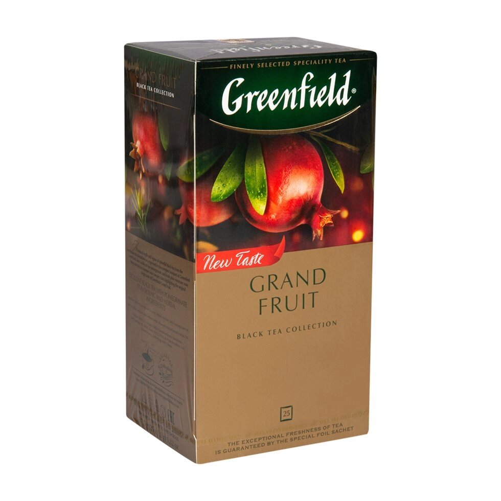 Чай "Greenfield" Grand Fruit, 25 пакетиковx1.5 г, черный от компании «Офистон маркет» - фото 1