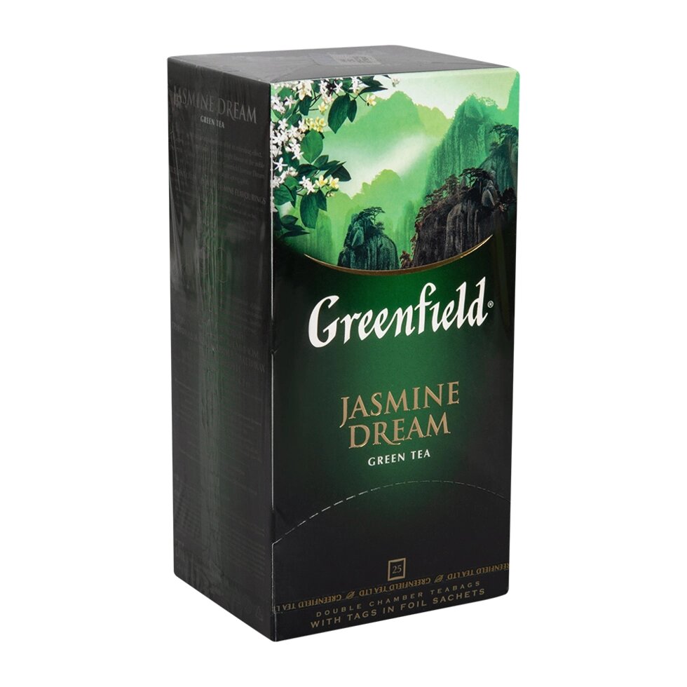 Чай "Greenfield" Jasmine Dream, 25 пакетиков x2 г, зеленый от компании «Офистон маркет» - фото 1