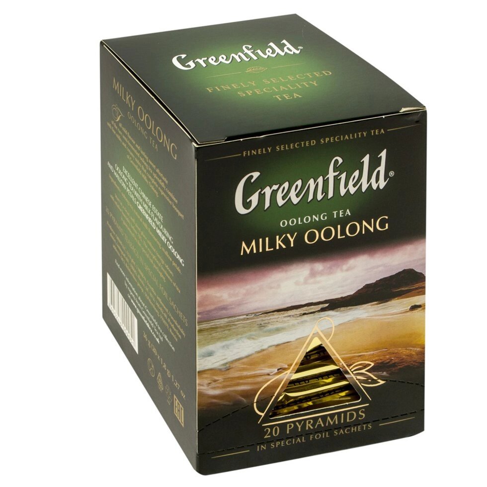 Чай "Greenfield" Milky Oolong, 20 пакетиков x1.8 г, зеленый от компании «Офистон маркет» - фото 1