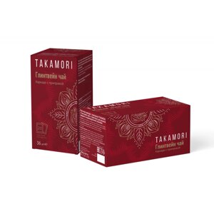 Чай "Takamori. Глинтвейн чай", травяной, каркаде с приправой, 20 пакетиков x 1,8 г