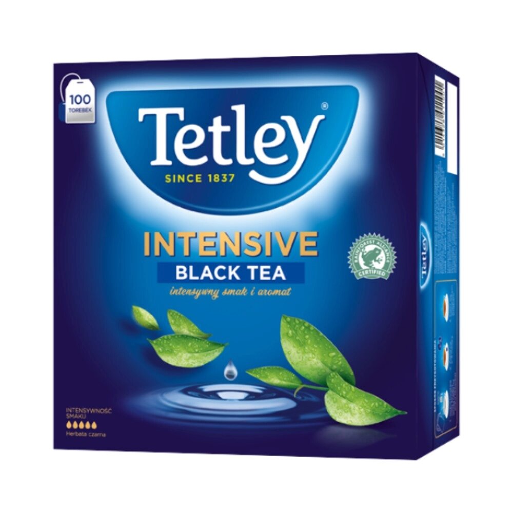 Чай "Tetley" Intensive Black, 100 пакетиков x2 г, черный от компании «Офистон маркет» - фото 1