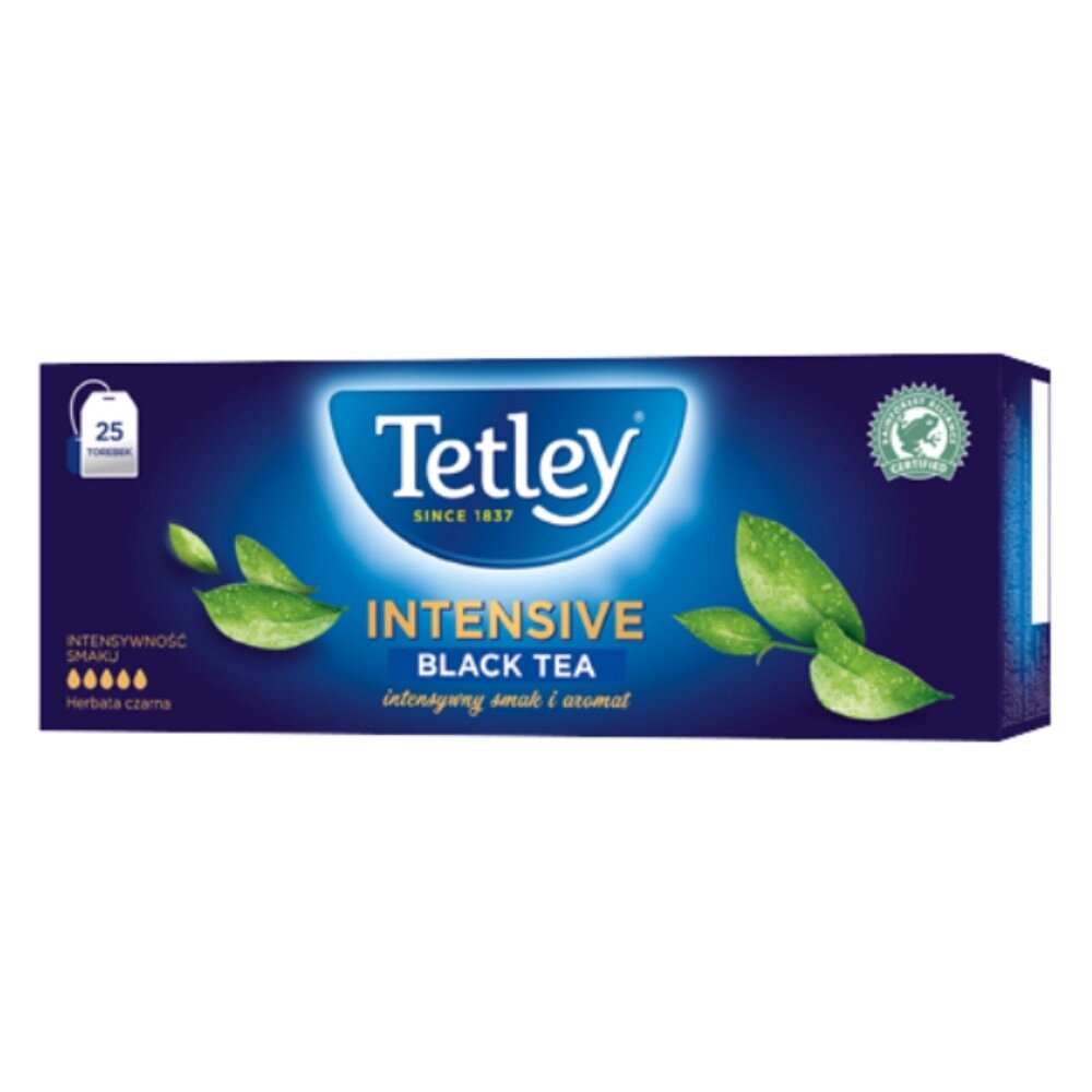 Чай "Tetley" Intensive Black, 25 пакетиков x2 г, черный от компании «Офистон маркет» - фото 1