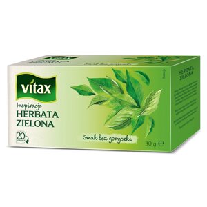 Чай "Vitax", 20 пакетиков x1.5 г, зеленый