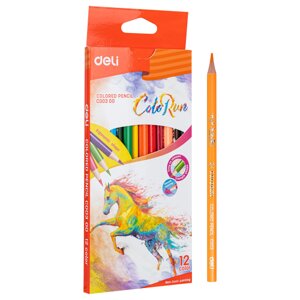 Цветные карандаши "ColoRun", 12 цветов