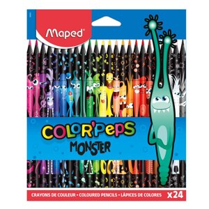 Цветные карандаши Maped "Color' Peps Monster", 24 цвета