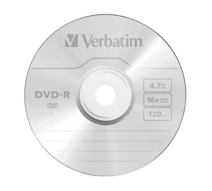 Диск DVD-R 4,7 Гб запис. 16х. Verbatim DataLife от компании «Офистон маркет» - фото 1