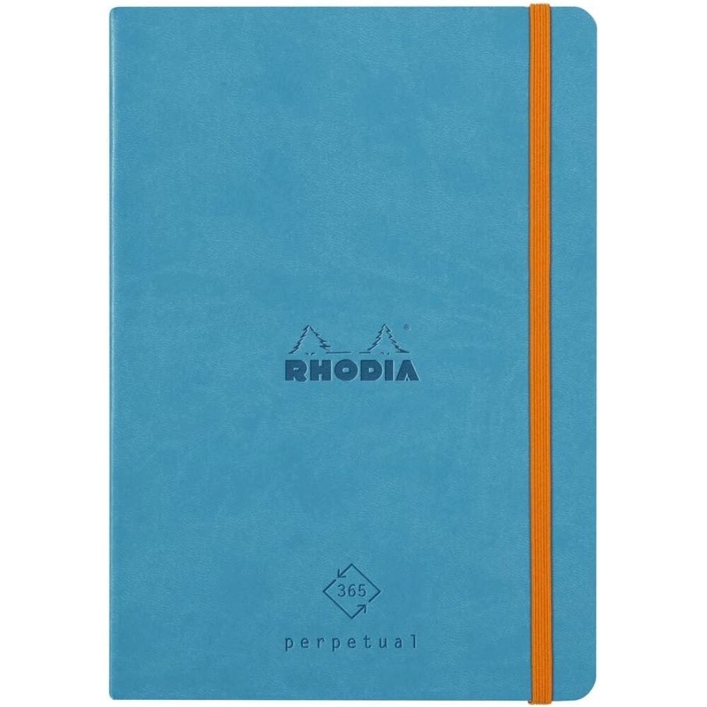 Еженедельник недатированный Clairefontaine Rhodia "Rhodiarama Perpetual", 148x210 мм, 128 страниц, бирюзовый от компании «Офистон маркет» - фото 1