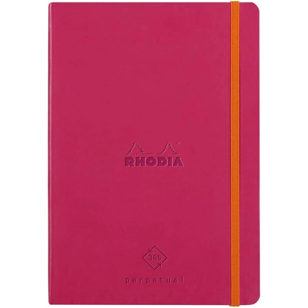 Еженедельник недатированный Clairefontaine Rhodia "Rhodiarama Perpetual", 148x210 мм, 128 страниц, малиновый от компании «Офистон маркет» - фото 1