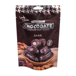 Финики "Chocodate", 100 гр., с миндалем в горьком шоколаде