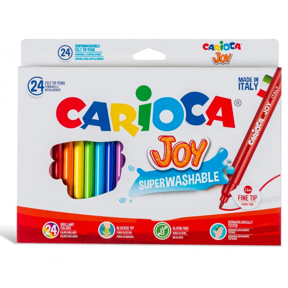 Фломастеры "Carioca Joy", 24 шт от компании «Офистон маркет» - фото 1