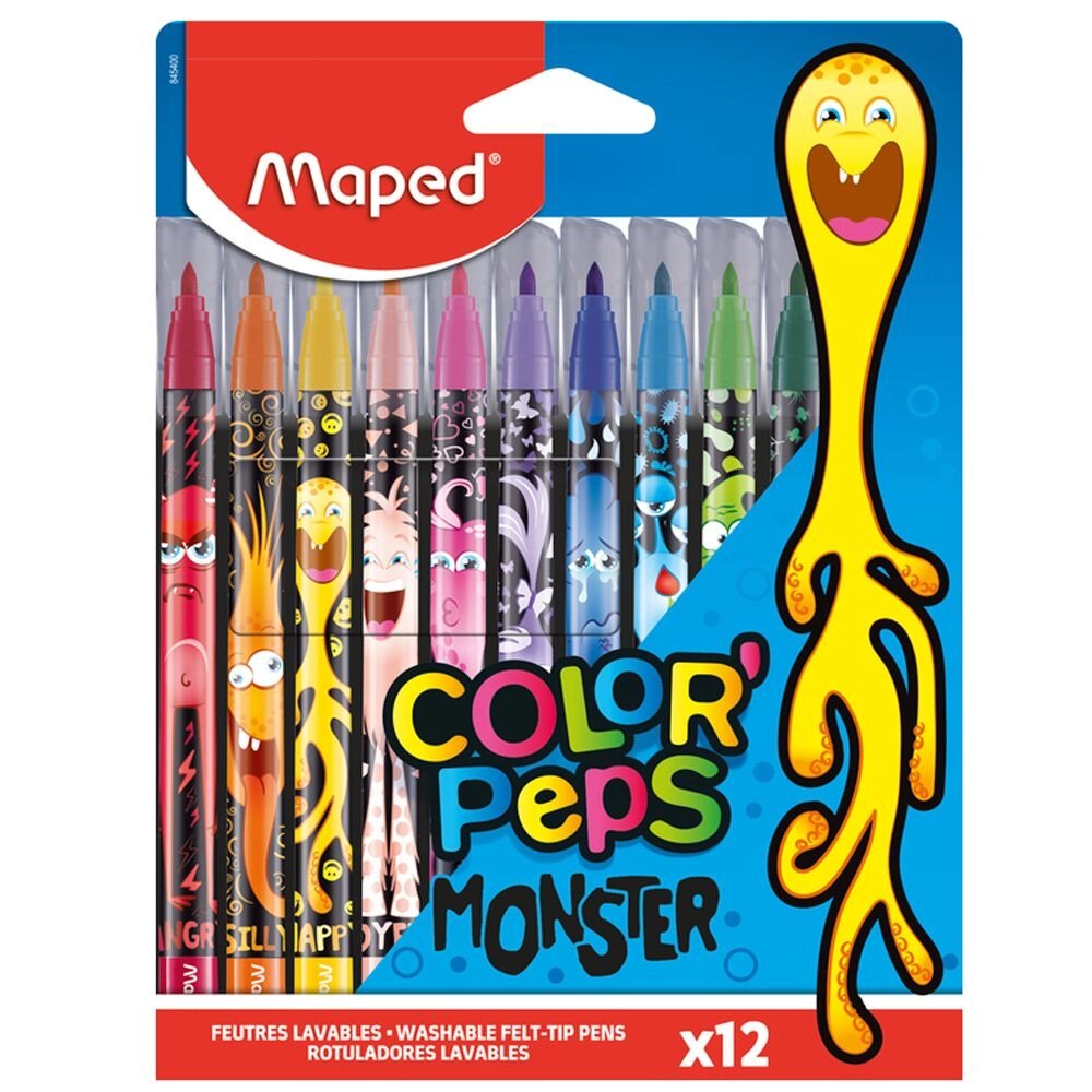 Фломастеры "Color Peps Monster", 12 шт, -30% от компании «Офистон маркет» - фото 1