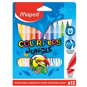 Фломастеры Maped "Jungle", 12 шт