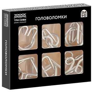 Головоломка "Три совы" набор 6 шт.