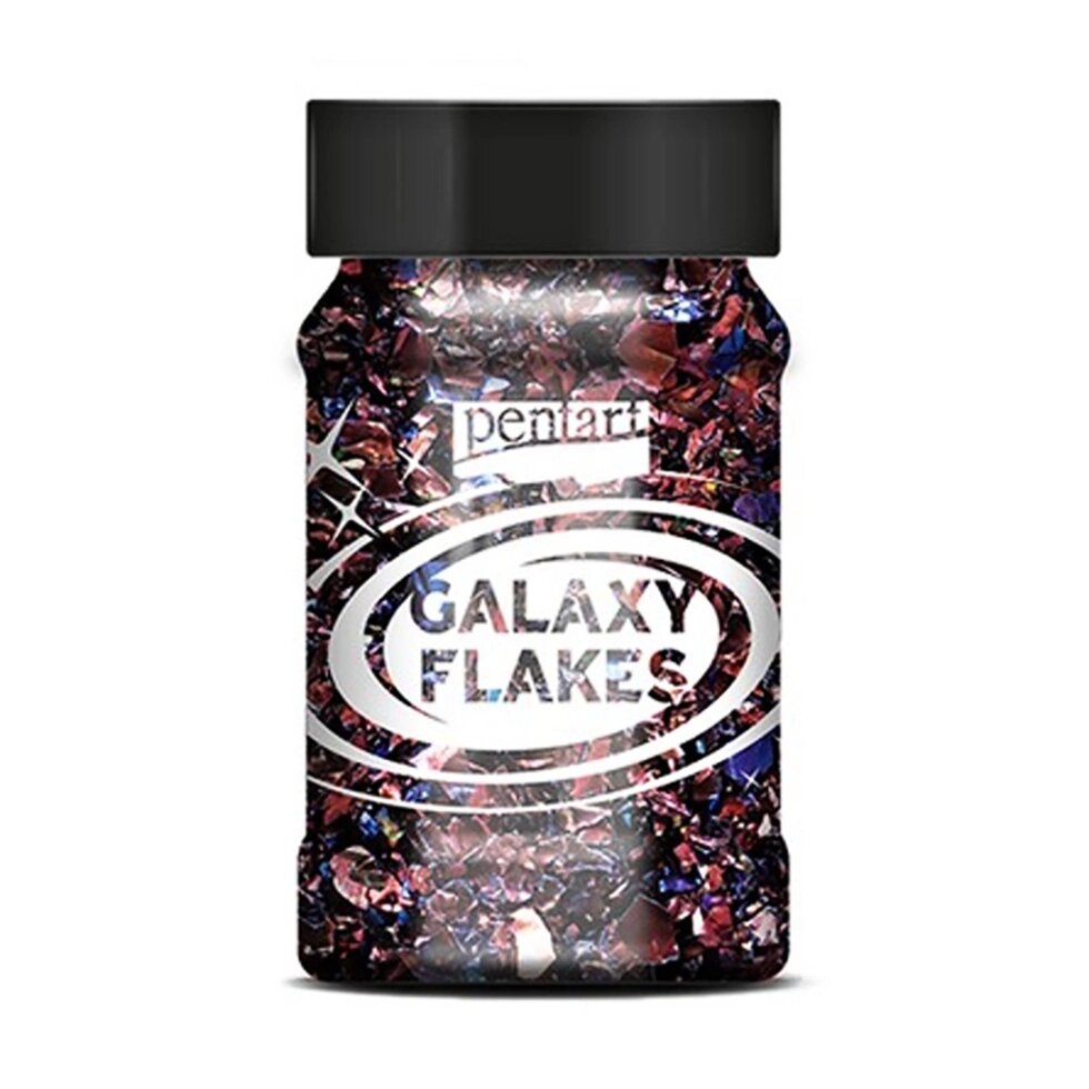 Хлопья декоративные "Pentart Galaxy Flakes", 15 г, коричневый Марс от компании «Офистон маркет» - фото 1