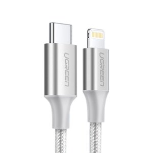 Кабель UGREEN US304-70523, Type-C to Lightning, Apple MFI certified, 3A