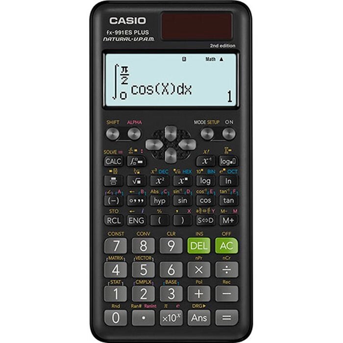 Калькулятор научный Casio "FX-991ES Plus 2", 417 функций, черный от компании «Офистон маркет» - фото 1