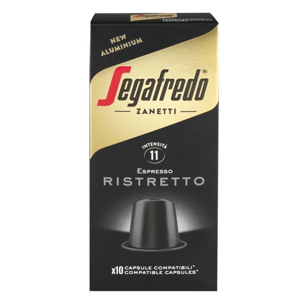 Капсулы "Segafredo" Ristretto для кофемашин Nespresso, 10 порций от компании «Офистон маркет» - фото 1