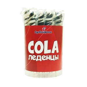 Карамель леденцовая "Cola", на палочке, со вкусом колы, 25 шт x 20 гр